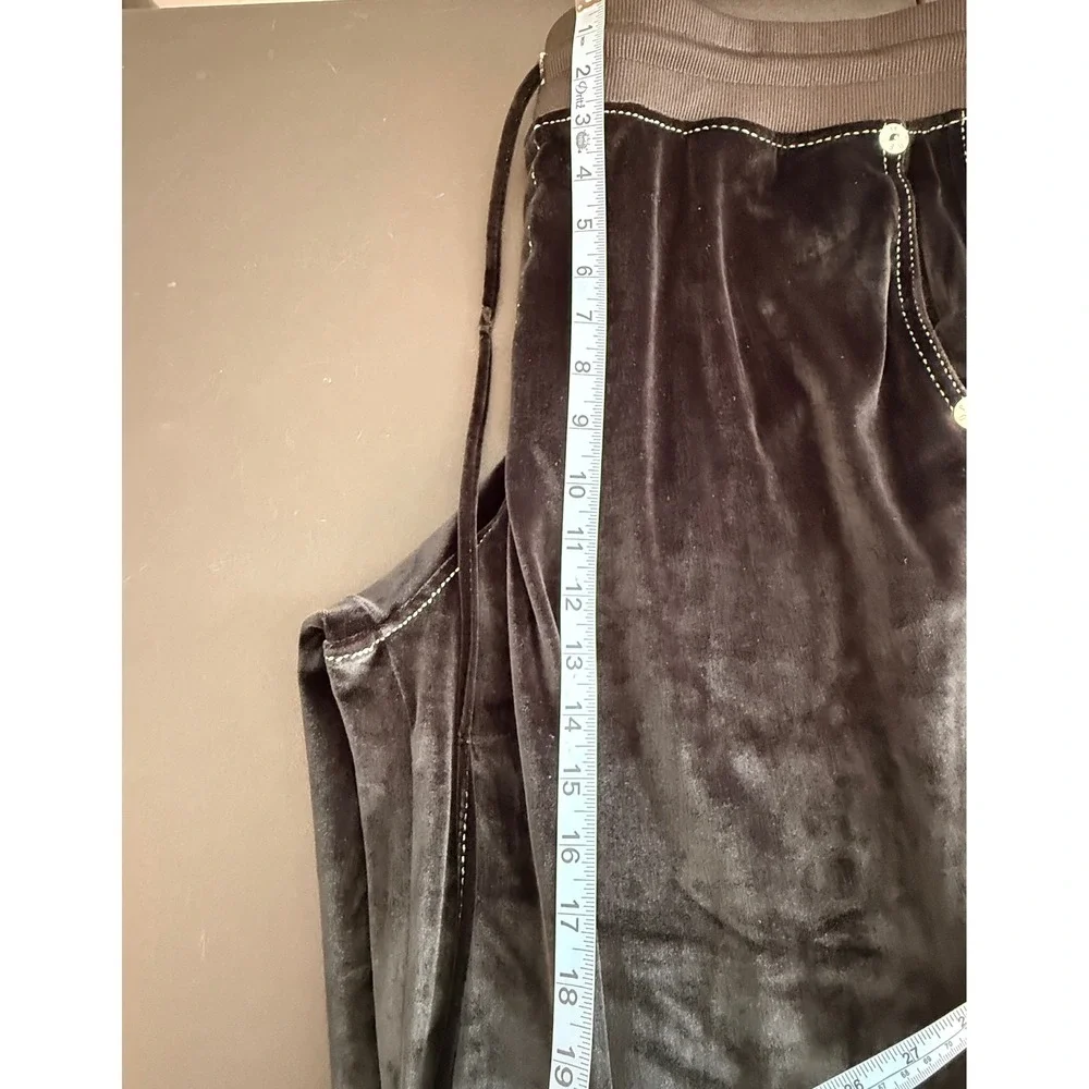 True Religion Velour Big T Jogger Pants Men's Casual Streetwear Relaxed XL